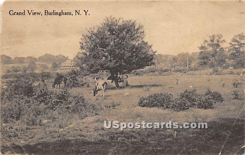 Grand View - Burlingham, New York NY Postcard
