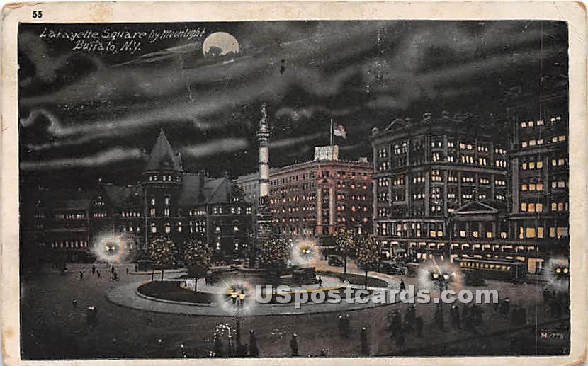 Lafayette Square - Buffalo, New York NY Postcard