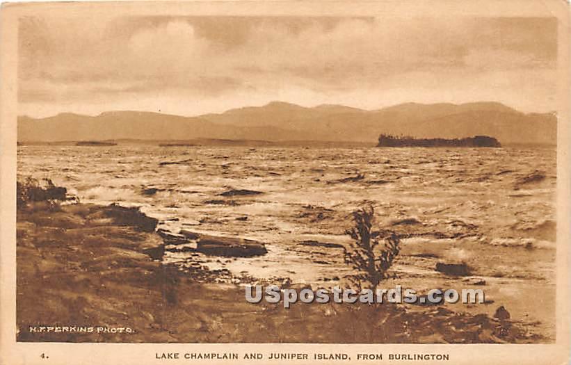Lake Champlain - Burlington, New York NY Postcard