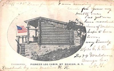 Pioneer Log Cabin Beacon, New York Postcard