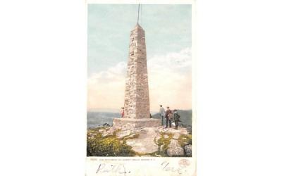 Monument on the Summit of Mt Beacon New York Postcard