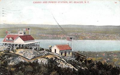 Casino & Power Station Beacon, New York Postcard