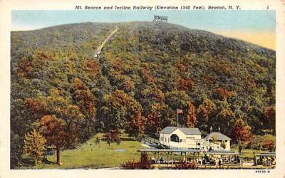 Mt Beacon & Incline Railway New York Postcard