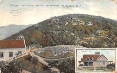 Cottages & Power Station on Summit Beacon, New York Postcard