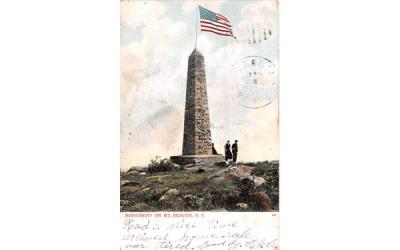 Monument on Mt Beacon New York Postcard