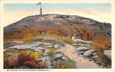 On the Way to the Monument Beacon, New York Postcard