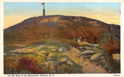 On the Way to the Monument Beacon, New York Postcard