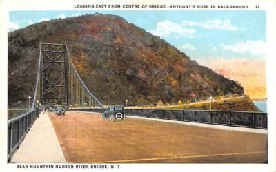 From Centre of Bridge Bear Mountain, New York Postcard