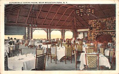 Automobile Dining Room Bear Mountain, New York Postcard