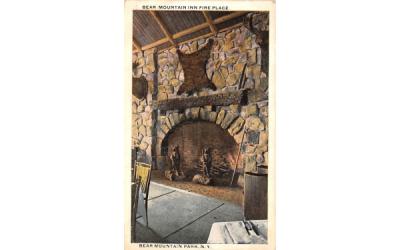 Bear Mountain Inn Fireplace New York Postcard