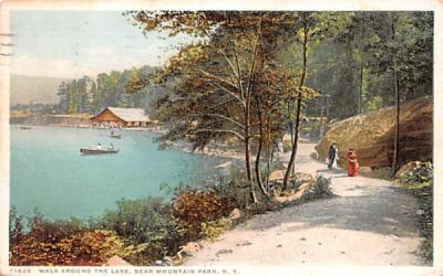 Walk around the lake Bear Mountain, New York Postcard