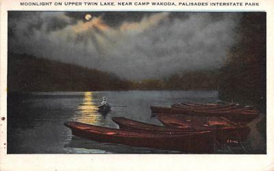 Upper Twin Lake Bear Mountain, New York Postcard