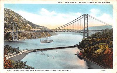 New Bear Mountain Bridge New York Postcard