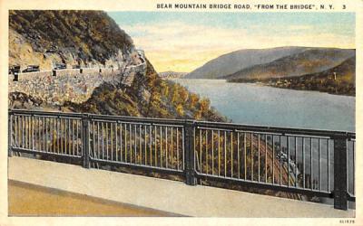 Bear Mountain Bridge Road New York Postcard