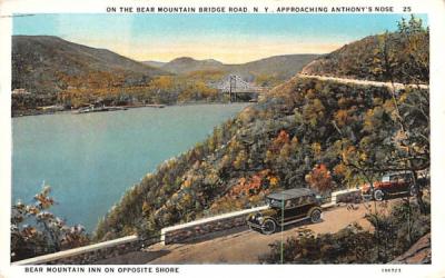 Bear Mountain Bridge Road New York Postcard