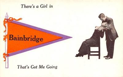 There's a Girl Bainbridge, New York Postcard