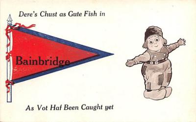 Dere's Chust as Gute Fish Bainbridge, New York Postcard
