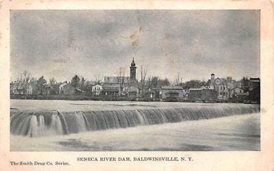 Seneca River Dam Baldwinsville, New York Postcard