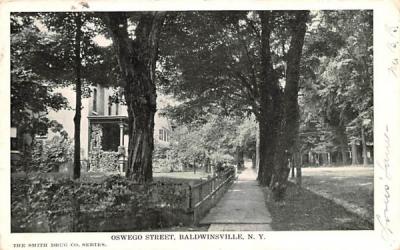 Oswego Street Baldwinsville, New York Postcard