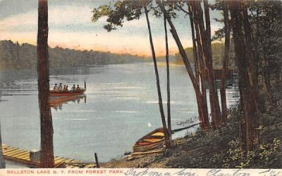 From Forest Park Ballston Lake, New York Postcard