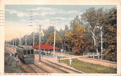The Depot Ballston Lake, New York Postcard