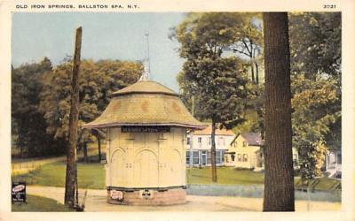 Old Iron Springs Ballston Spa, New York Postcard