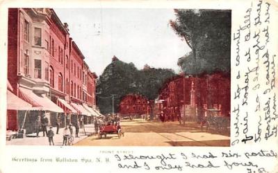 Front Street Ballston Spa, New York Postcard