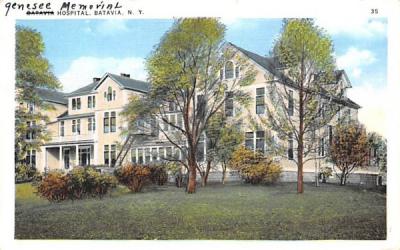 Genesee Memorial Hospital Batavia, New York Postcard