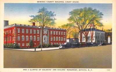 Genesee County Building Batavia, New York Postcard