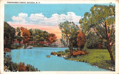 Tonawanda Creek Batavia, New York Postcard