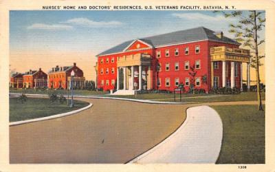 Nurse's Home and Doctors' Residences Batavia, New York Postcard