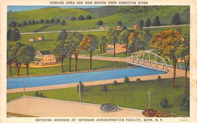 Veterans Administration Facility Bath, New York Postcard