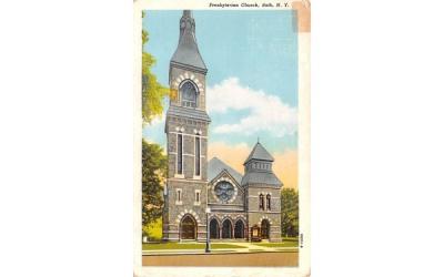Presbyterian Church Bath, New York Postcard