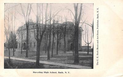 Haverling High School Bath, New York Postcard