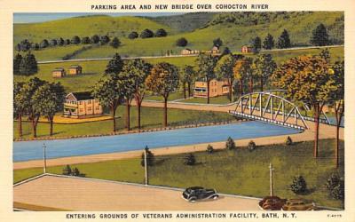 Veterans Administration Facility Bath, New York Postcard