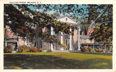 Villa Belvedere Belmont, New York Postcard