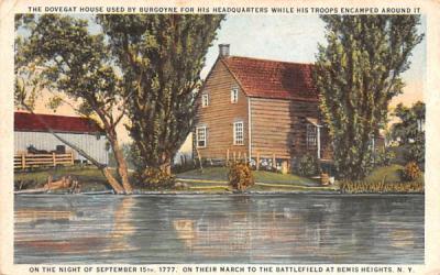 Dovegat House used by Burgoyne for his Headquarters Bemis Heights, New York Postcard