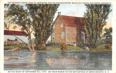 Dovegat House used by Burgoyne for his Headquarters Bemis Heights, New York Postcard