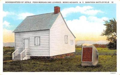 Headquarters of Genls. Poor Morgan & Learned Bemis Heights, New York Postcard