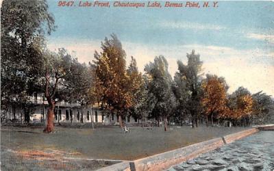 Lake Front Bemus Point, New York Postcard