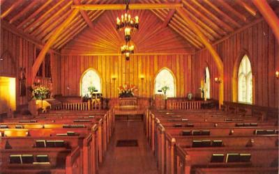 Big Moose Community Chapel New York Postcard