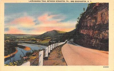 Lackawanna Trail Binghamton, New York Postcard