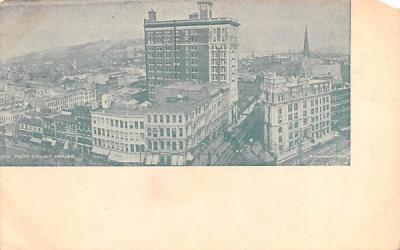 View from Court House Binghamton, New York Postcard