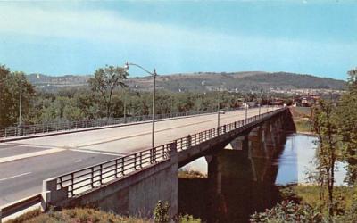 New C Fred Johnson Memorial Bridge Binghamton, New York Postcard