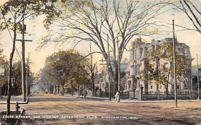 Court Street Binghamton, New York Postcard