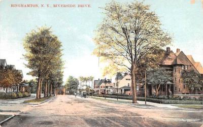 Riverside Drive Binghamton, New York Postcard
