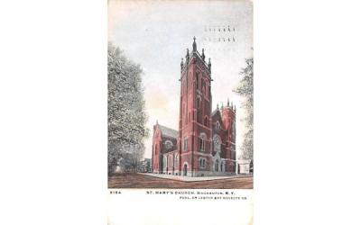 St Mary's Church Binghamton, New York Postcard