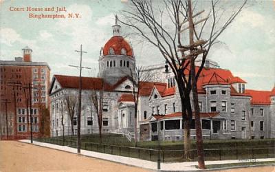Court House & Jail Binghamton, New York Postcard