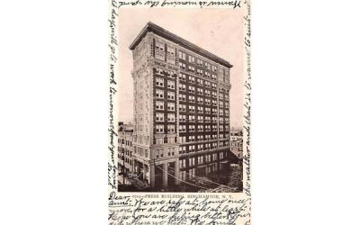 Press Building Binghamton, New York Postcard