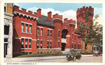 State Armory Binghamton, New York Postcard